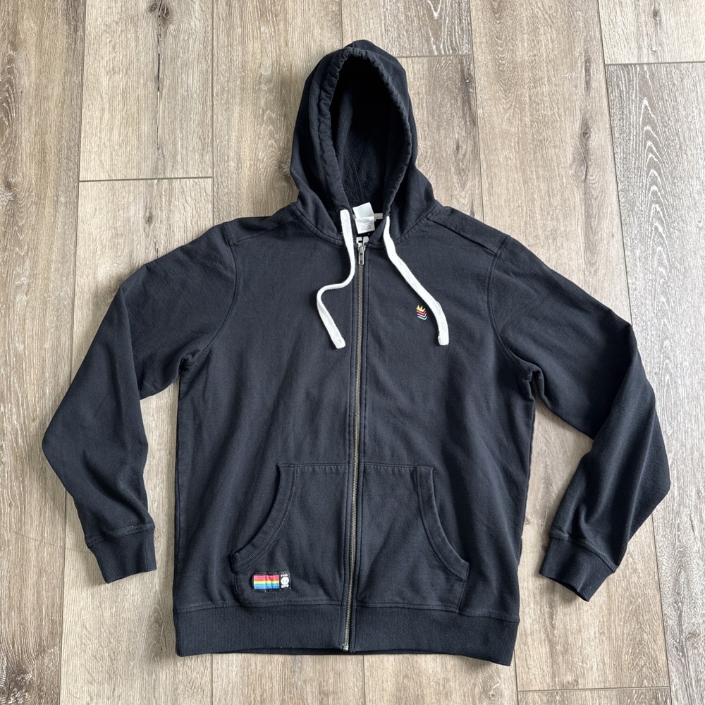 Fall Guys Game‎ Hoodie Adult Large Black Full Zip Hooded Sweatshirt by District